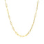 14K Yellow Gold Delicate Paperclip Chain Necklace