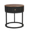 Round Nightstand with Drawer, 19.68 Inch Wood End Table with Storage, Small Table or Living Room, Bedroom and Small Spaces - Korvel