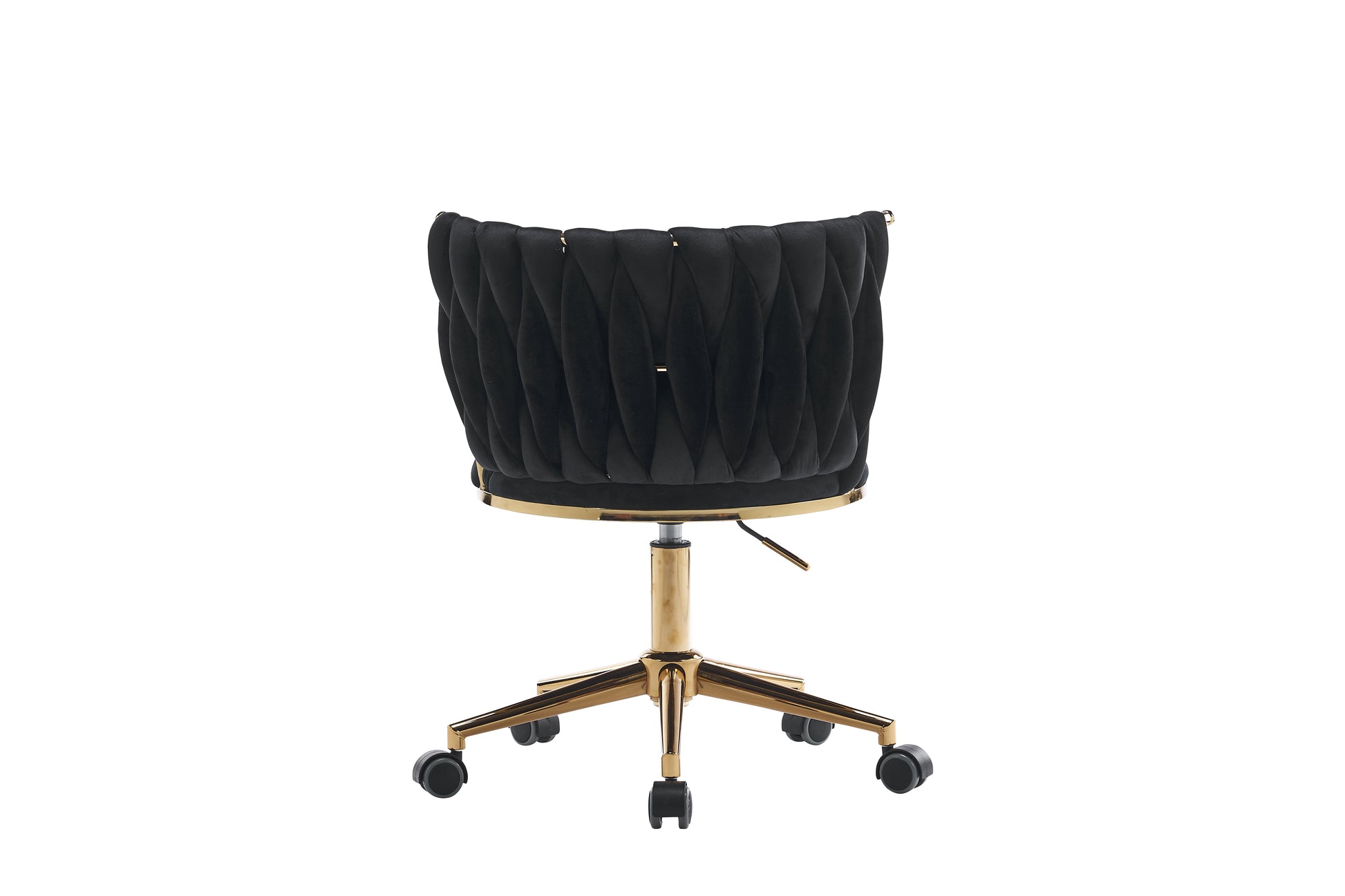 Office desks and chairs, with adjustable wheels and cushioned office desks and chairs that conform to ergonomics (black) - Korvel
