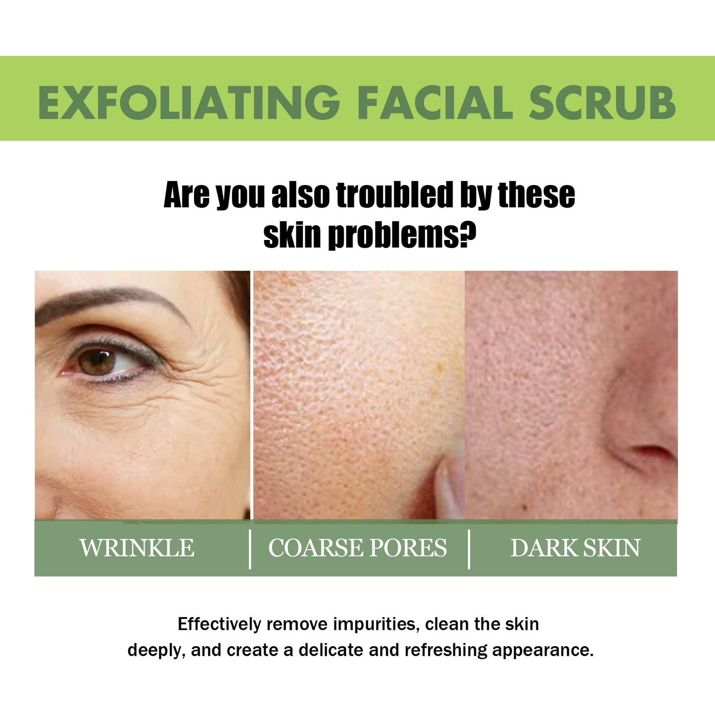 Exfoliante Facial Premium para una Piel Limpia y Refrescante