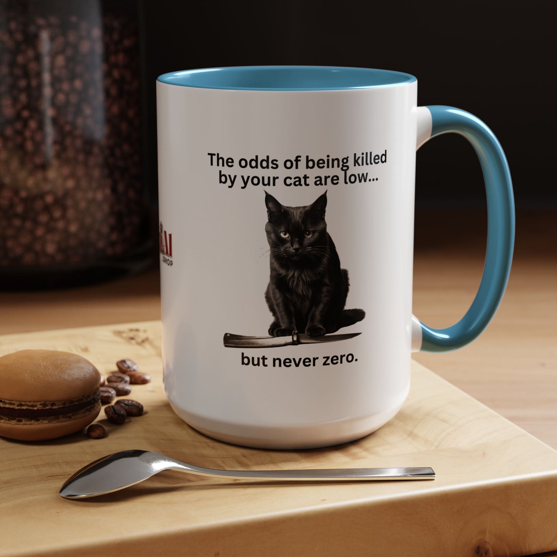 Charming Cat-Themed Accent Coffee Mug (11oz & 15oz) - Korvel