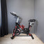 Indoor Exercise Bike Cycling Bike with Comfortable Seat Cushion Black+Red - Korvel