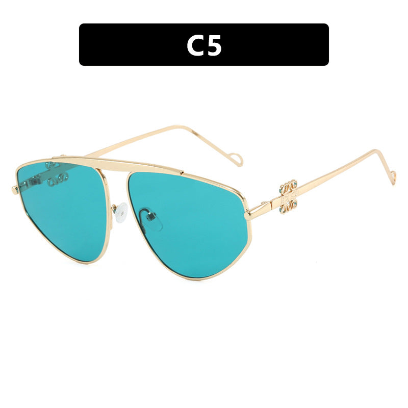 Irregular Frameless Sunglasses - UV400 Protection