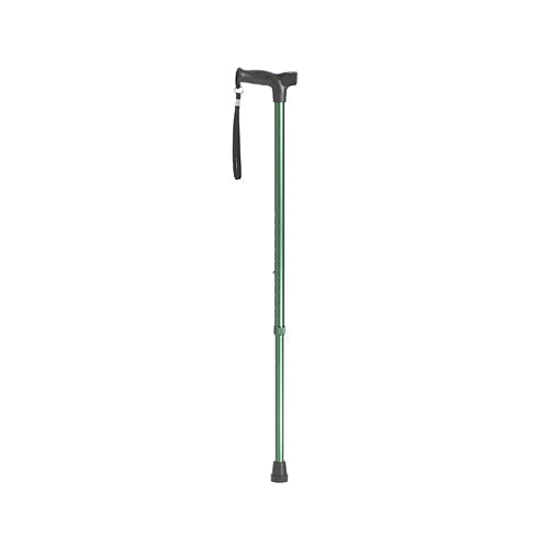 Bastón de Agarre Cómodo en Verde Elegante