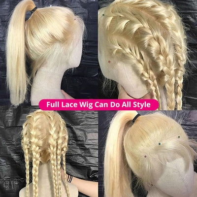 Premium Long Straight Lace Front Wig - 613 #