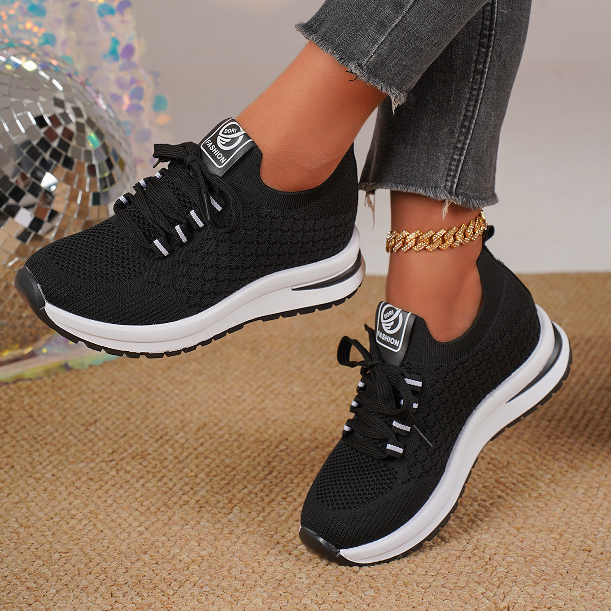 Plus Size Fashion Platform Flat Pumps for Women