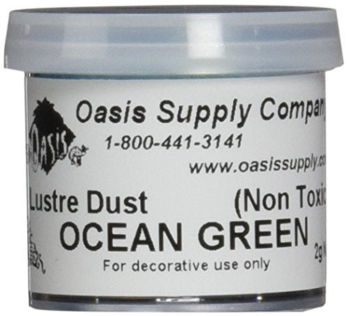 Luster Dusts Cake DP-24 Decoración en Polvo, Verde Océano Teal, 2 Gramos