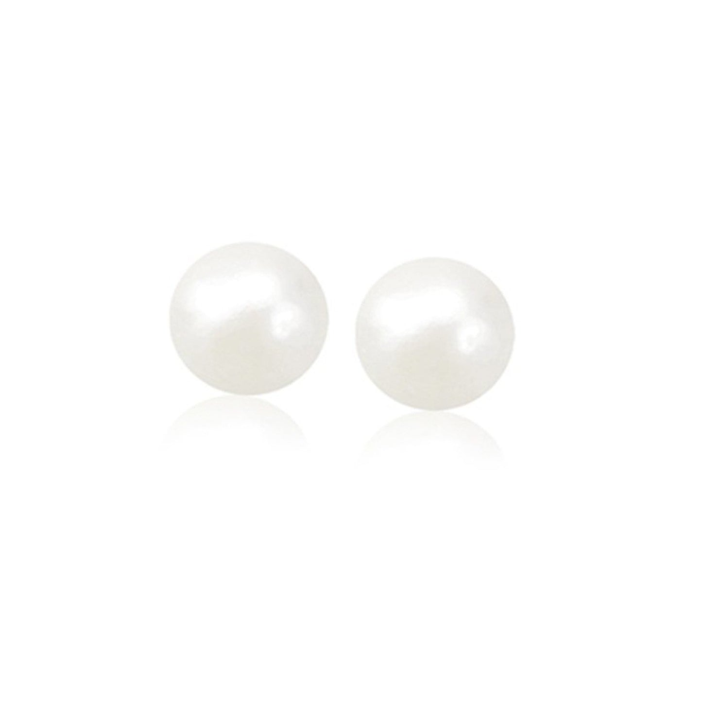 14k Yellow Gold Freshwater Cultured Pearl Stud Earrings