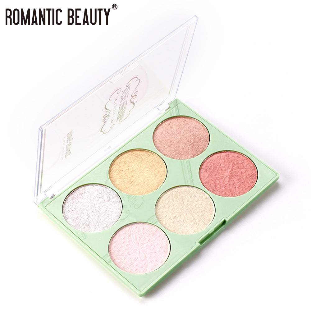Palette de Perles Illuminatrices 6 Couleurs de Romantic Beauty