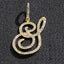 Hip Hop Grass Letter Pendant with Cuban Chain
