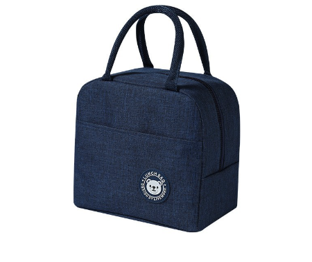Fashion simple portable insulation bag waterproof fresh-keeping aluminum foil lunch box bag small lunch bag travel cooler bag - Korvel