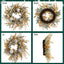 Christmas Wreath 20 Inch Christmas Door Decorations Wreath with Warm Lights - Korvel