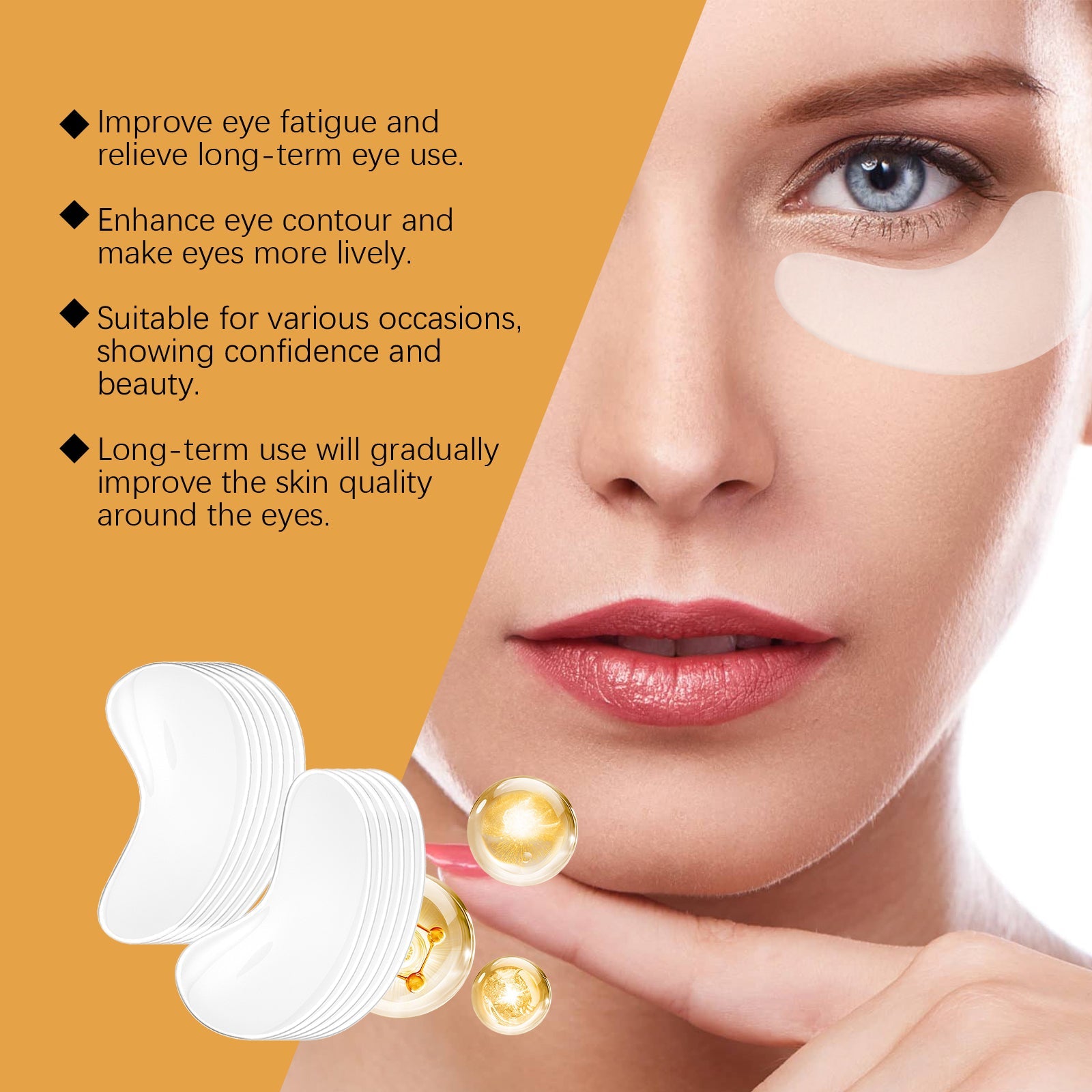 Vitamin Brightening Eye Mask Moisturizes And Gently Protects Skin Daily Eye Care - Korvel