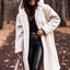 Elegant Plush Faux Fleece Long Coat for Women