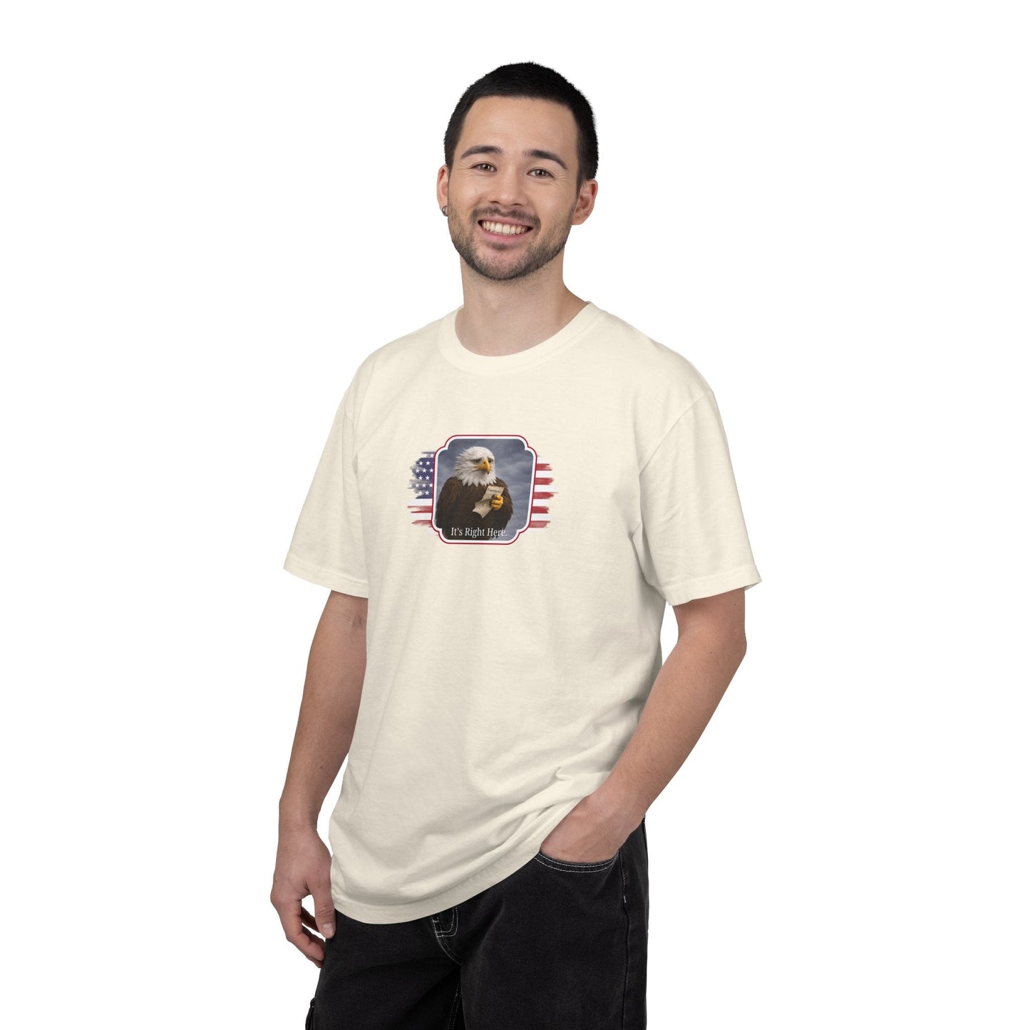 Camiseta de Parodia Política It’s Right Here