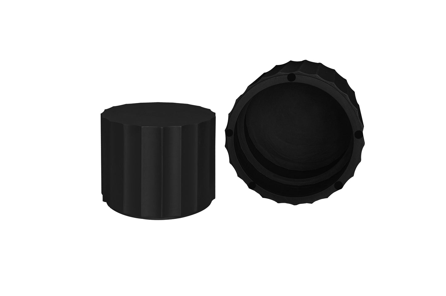 Coffee Table Set of 2, Round Coffee Table ,Nesting Coffet Table,End table,Circle Sidetable for Living room ,Bedroom - Korvel