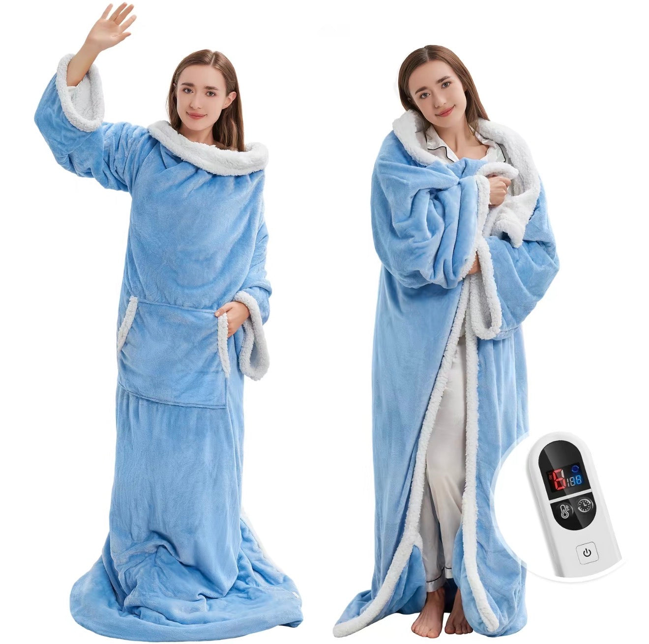 CozyNest Heated Wearable Blanket - Korvel