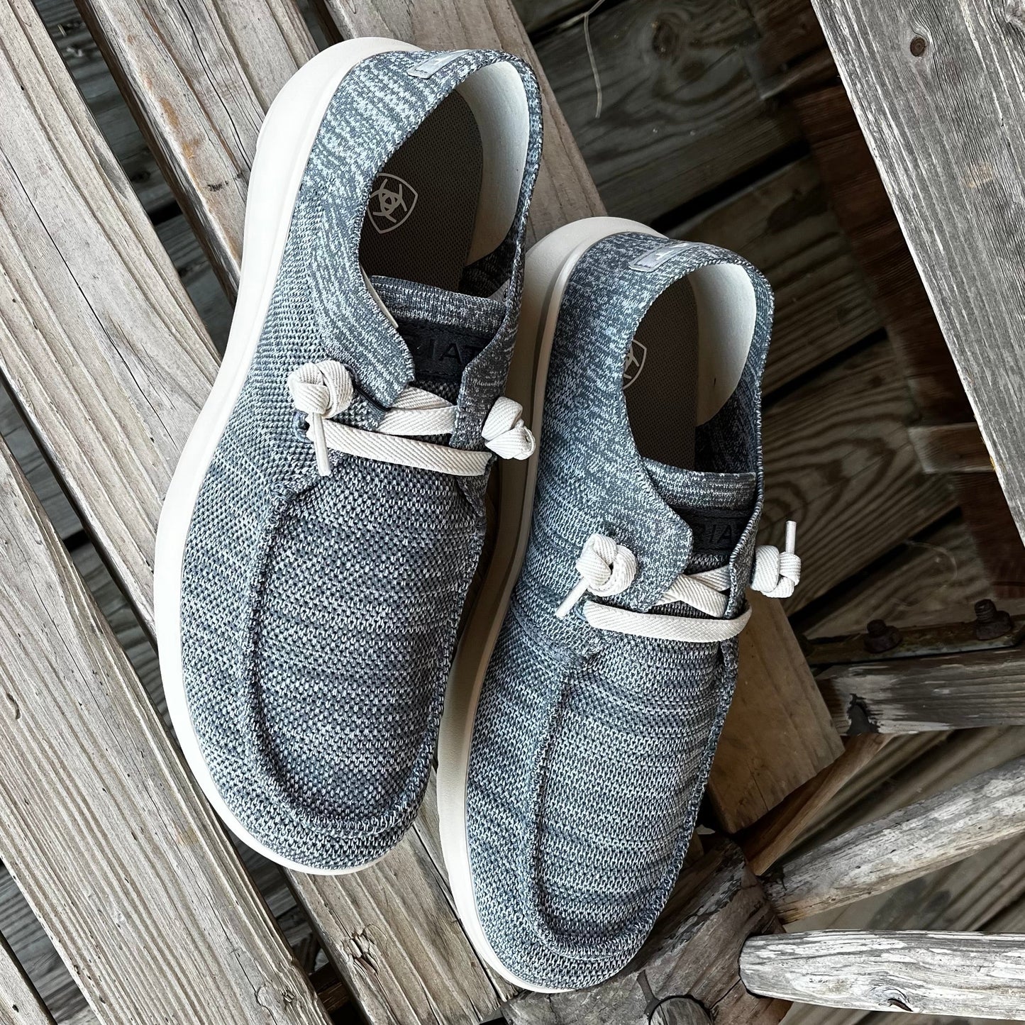 Ariat Men's Heathered Grey Knit Hilo Slippers - Korvel