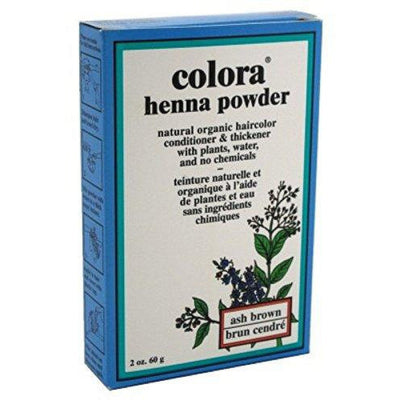 Colora Henna Powder Natural Organic Hair Color - Ash Brown 2 Oz