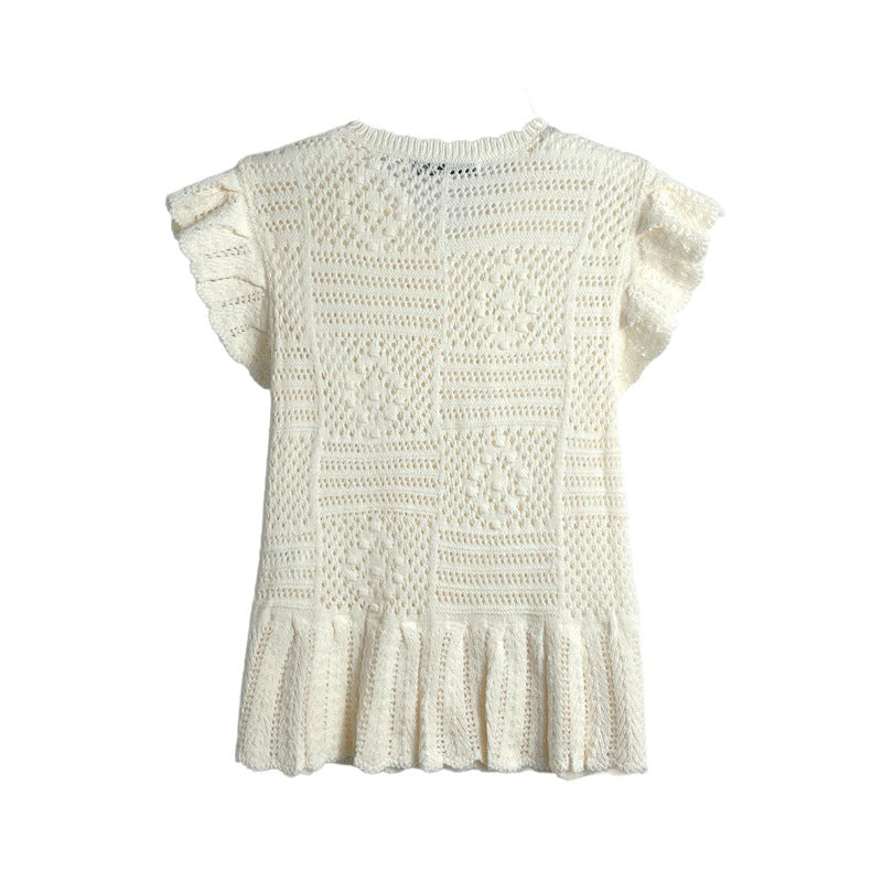 Spring Style Round Neck Solid Color Women's Knitwear