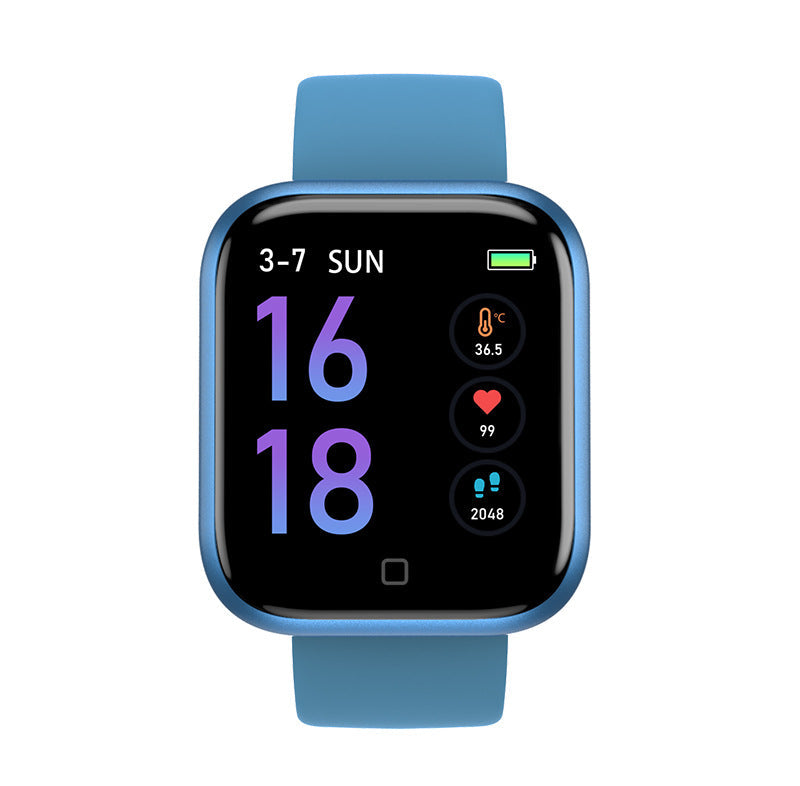 T80S Smart Bracelet Heart Rate Blood Pressure Sleep Monitoring Message Notification Chip Temperature Measurement Bracelet - Korvel