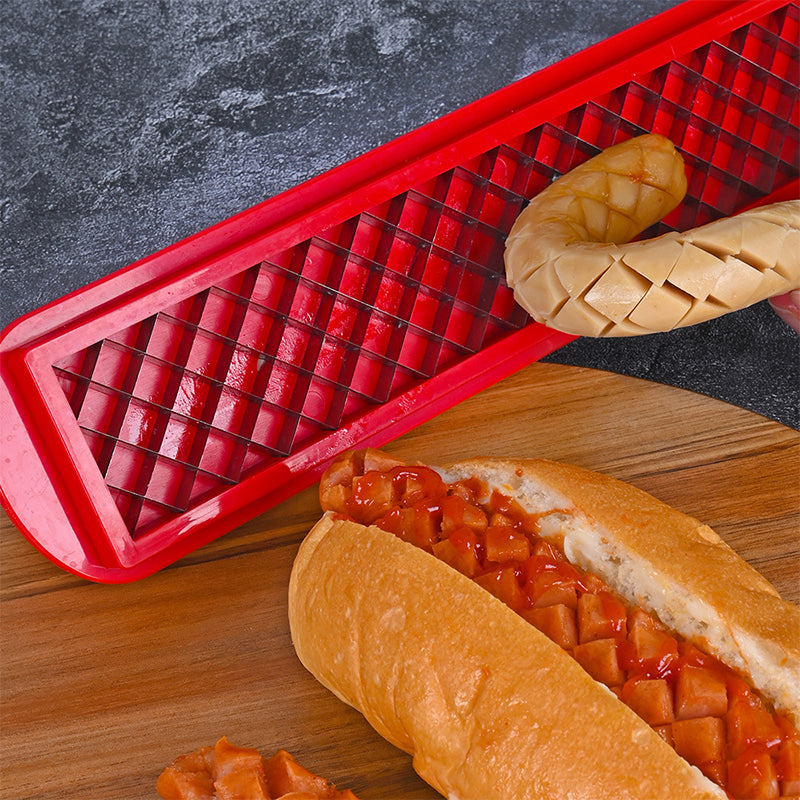 Coupe-Saucisse et Hot Dog Cross - Groove : Outil de Maillage Précis