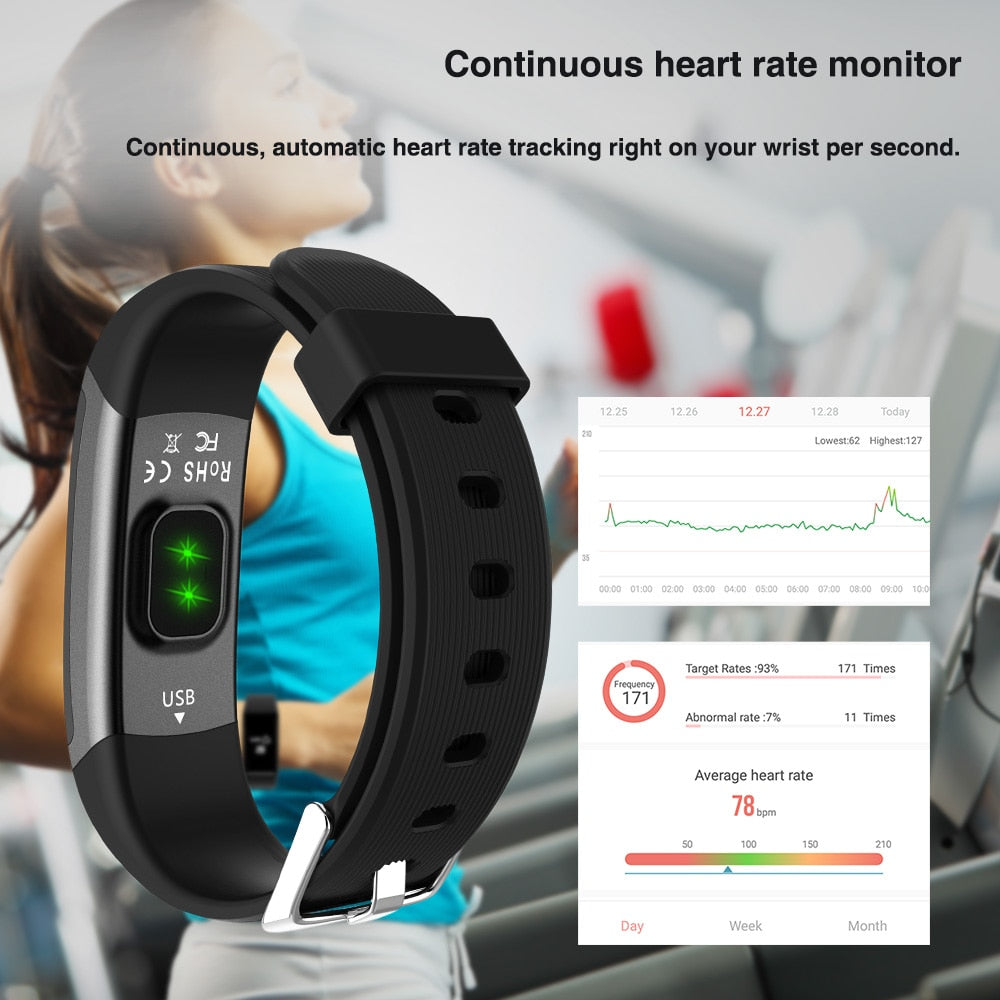 Sport Smart Watch GT101 Waterproof Color Screen Fitness Tracker Heart Rate Monitor Call Reminder Smartwatch Men Women - Korvel