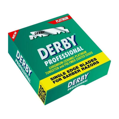 Cuchillas de Afeitar de Bisel Único Derby Professional - 100 Unidades
