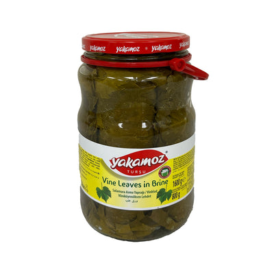 Yakamoz Grape Leaves 1600 g (56.4 oz) – Tender Vine Leaves in Glass Jar
