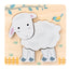 Puzzle en bois en relief d'animaux en cartoon