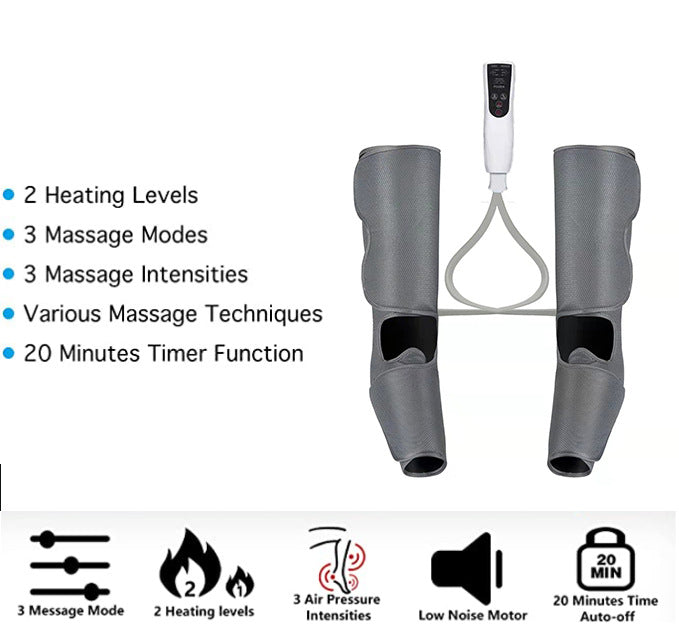 Premium Electric Leg Massager with Air Pressure and Heat