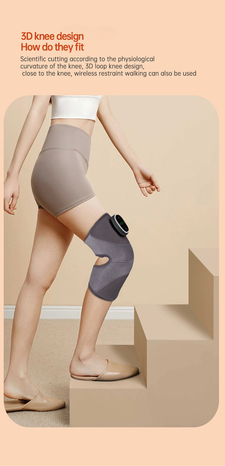 Heated Knee Brace Wrap Pad Dual-use Thermostat Usb Heating Knee Pads For Knee Sprains Strains Arthritis with massage - Korvel
