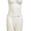 Sexy beach turquoise rice bead elastic waist chain for women's vacation style bead body chain - Korvel