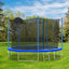 Trampolín Premium de 12FT con Aro de Baloncesto y Red de Seguridad