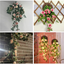 Simulated Rose Wall Hanging for Elegant Home Decor