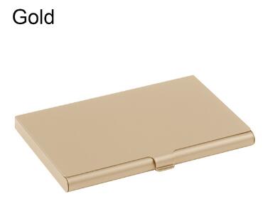 Creative business card case stainless steel Aluminum Holder Metal Box Cover Credit Men business card holder card metal Wallet - Korvel