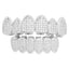 Hip hop braces with copper zircon micro inlaid with real gold Halloween teeth decoration exaggerated hiphopgrills - Korvel
