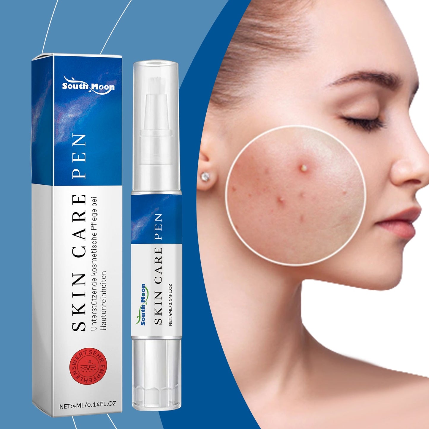 Acne Care Pen, Gently Clean Acne And Acne Closing Skin Daily Care Solution - Korvel