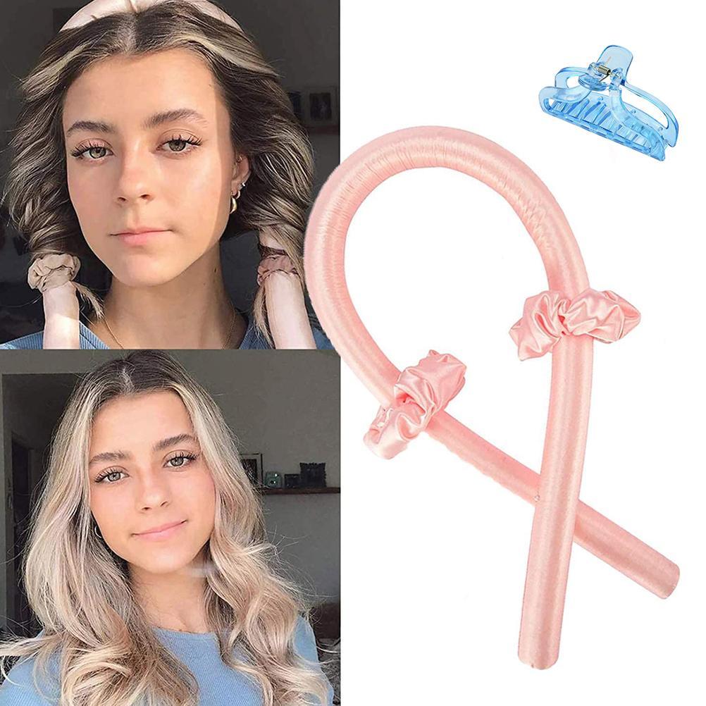 Heatless Curling Rod Headband No Heat Curls Ribbon Hair Rollers Sleeping Soft Headband Hair Curlers DIY Hair Styling Tools - Korvel