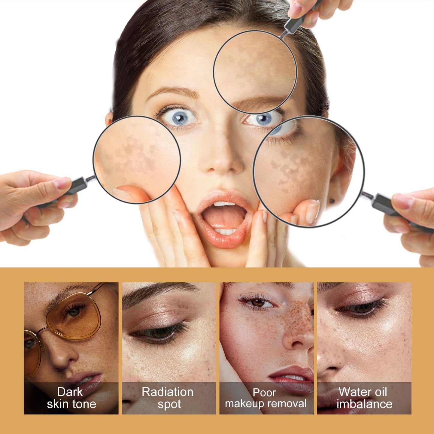 Beauty Skin Essence, Repair Facial Spot Melanin Hydrating Brightening Firming Skin Essence - Korvel