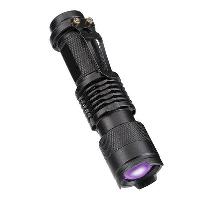 Mini lampe de poche UV LED 3 modes - Étanche et zoomable