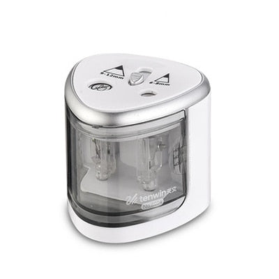 New Automatic pencil sharpener Two-hole Electric Switch Pencil Sharpener stationery Home Office School Supplies - Korvel