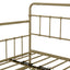 Elegant Bronze Metal Frame Daybed with Trundle