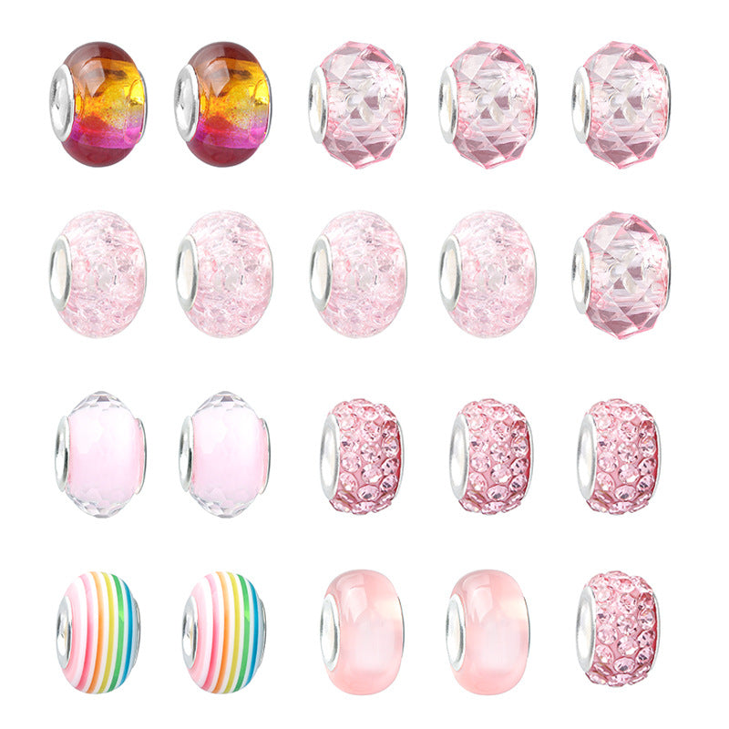 Cartoon Pink Set DIY Handmade Jewelry Children's Bracelet Women's Exquisite Gift Box Gift Bracelet - Korvel