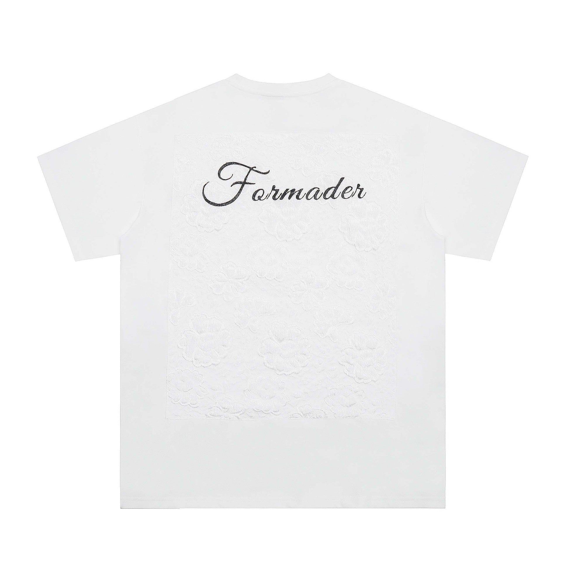 Niche High Street Floral Letter Print Short Sleeve T-Shirt INS Trendy American Summer Men's Casual Crew Neck Half Sleeve - Korvel