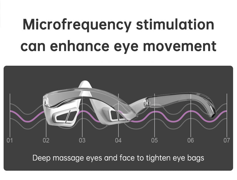 Premium Electric Eye Massager with LED Red Light Therapy