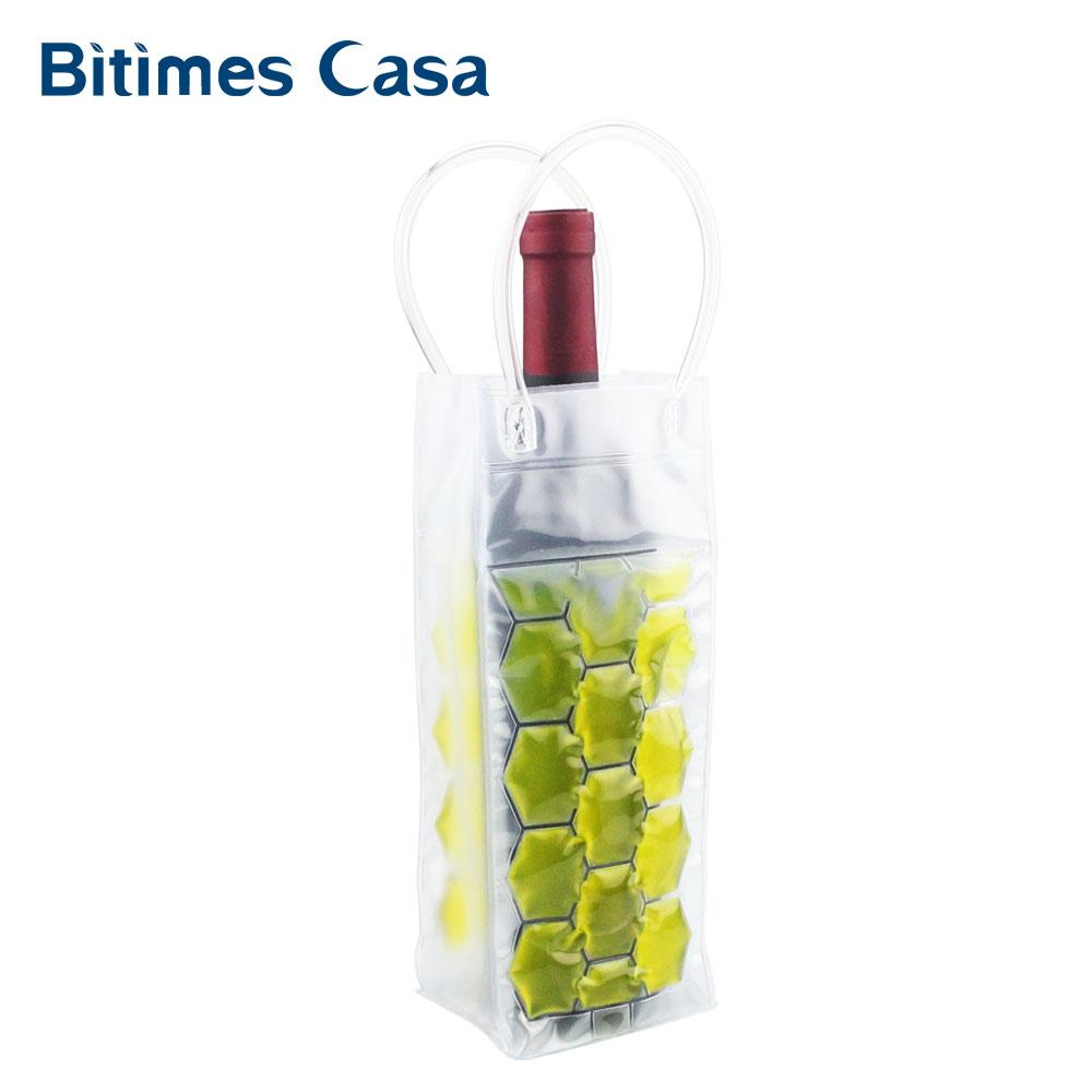 Rapid Ice Wine Cooler PVC Beer Bag Outdoors Ice Gel  Picnic CoolSacks Wine Cooler Chillers Frozen  Bottle - Korvel