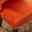 Premium Velvet Upholstered Dining Chair Set - Orange