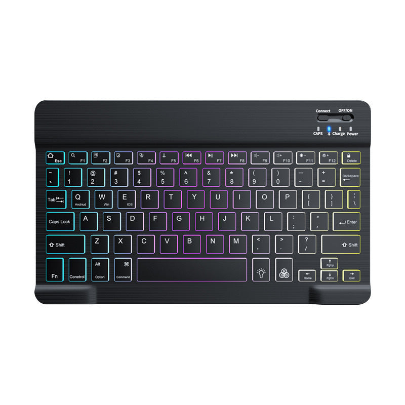 Suitable for iPad gradient luminous wireless keyboard and mouse set tablet Bluetooth keyboard - Korvel