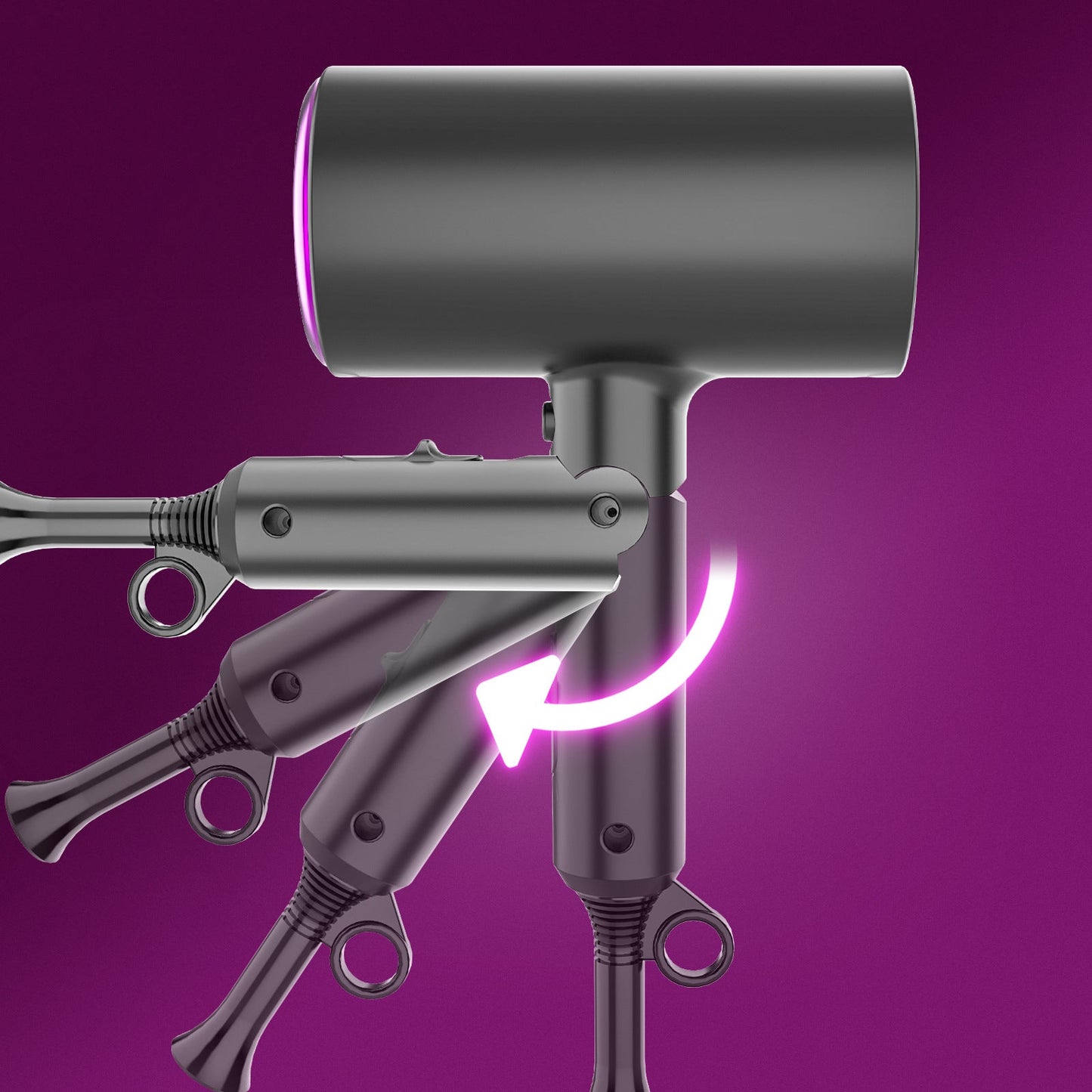 Regulations Hair Dryer Negative Ion Folding Portable High-Power Household Hair Dryer - Korvel
